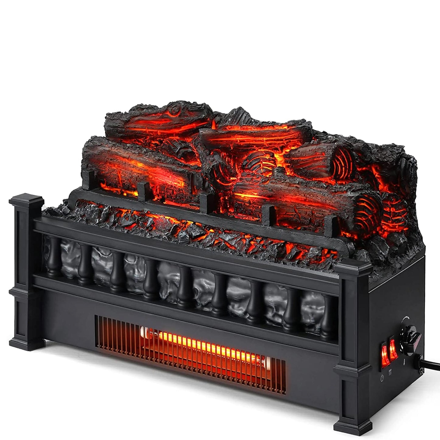 Ensemble de bûches électriques autonomes LogNest Pine 20 po