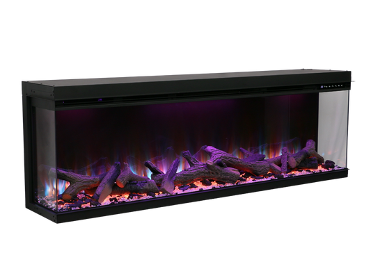 LumiScene Plus | Three-Sided Electric Fireplace