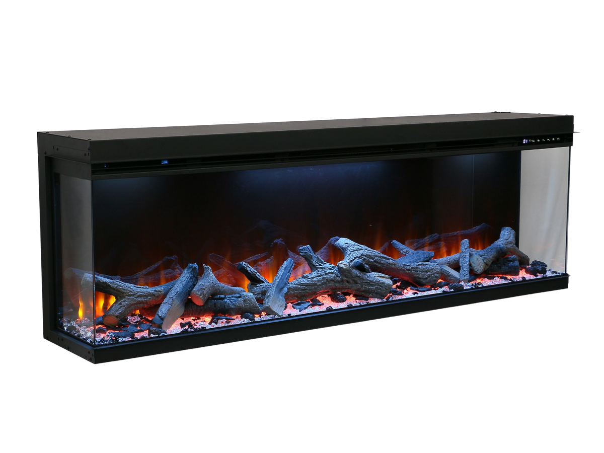 LumiScene | Three-Sided Electric Fireplace