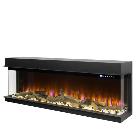 LumiScene | Three-Sided Electric Fireplace