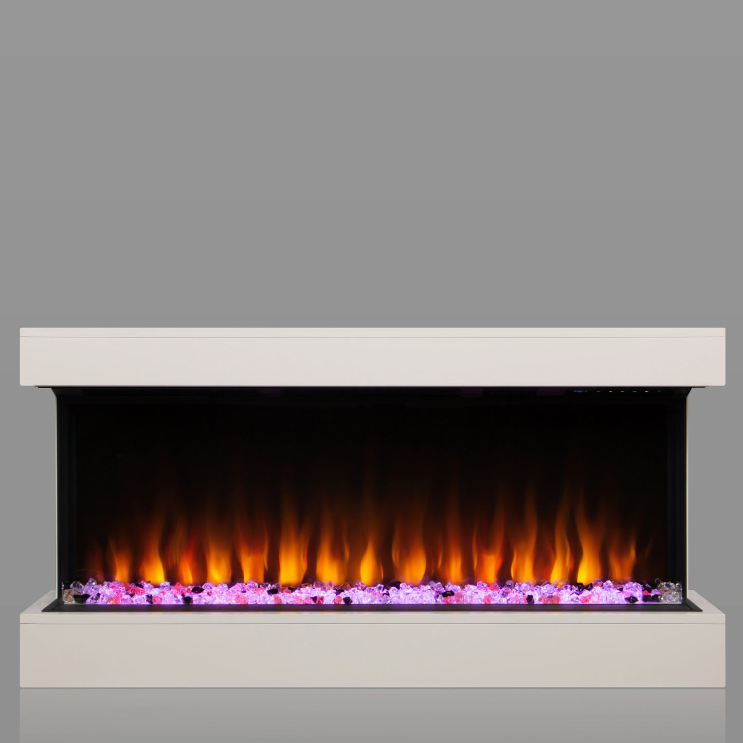 PanoZen | Three-Sided Electric Fireplace with Mantle