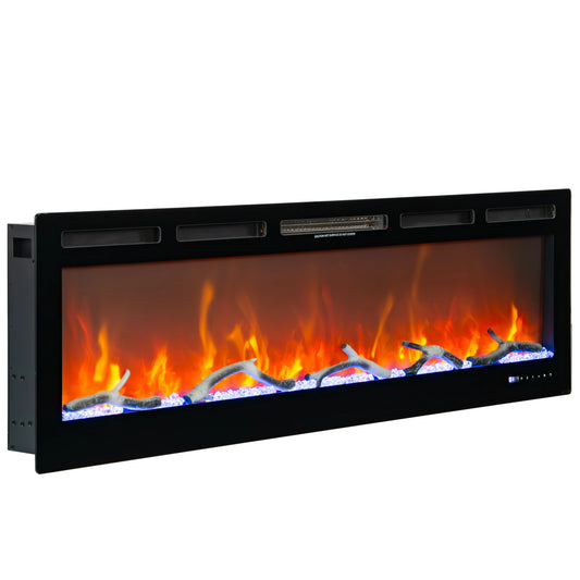 SlimGlow Series | Wall-mounted & Recessed Electric Fireplace