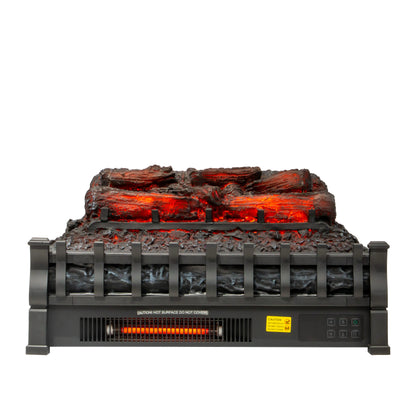 LogNest Pine 26 po | Ensemble de bûches électriques autoportantes