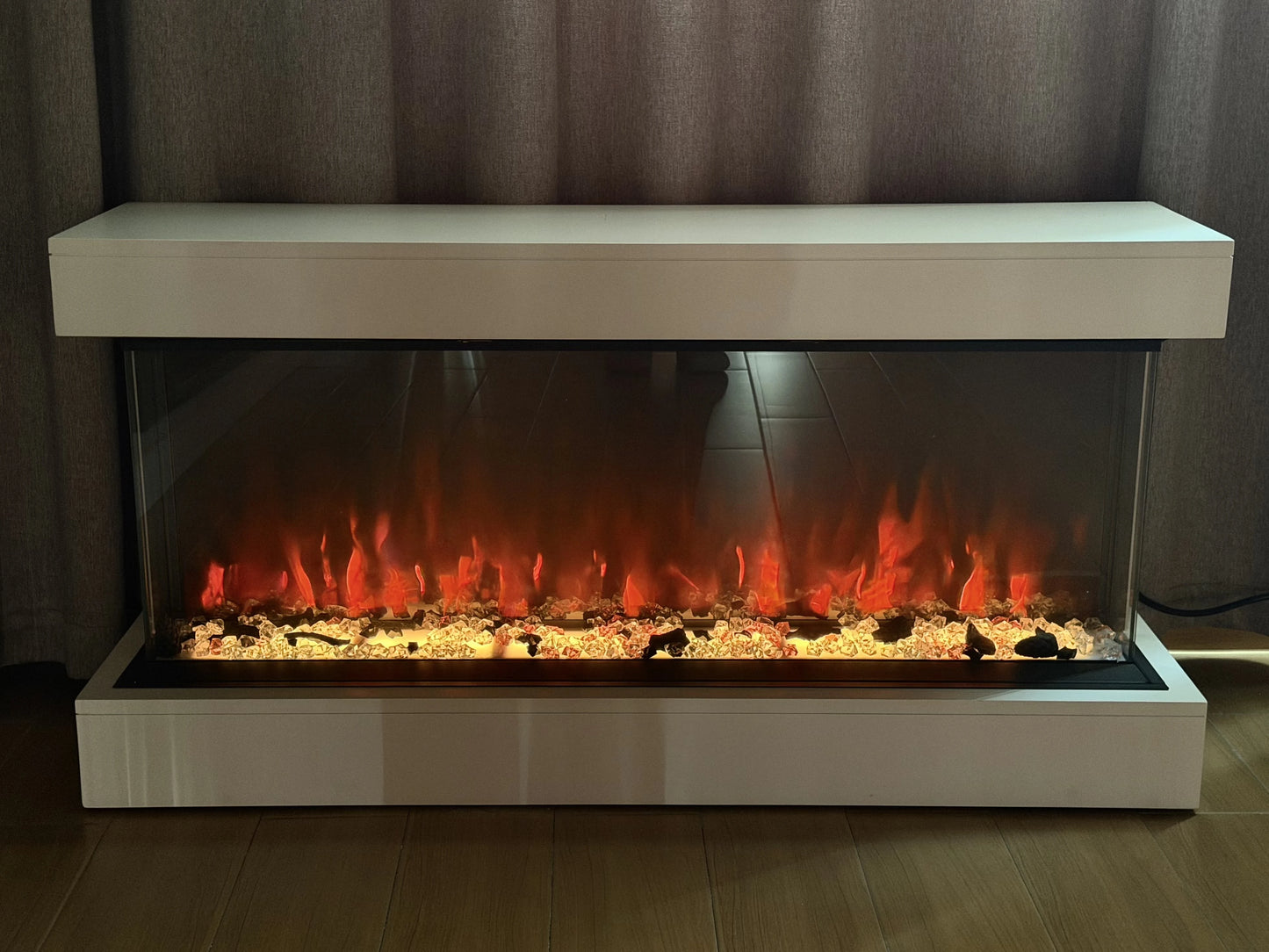 PanoZen | Three-Sided Electric Fireplace Suite