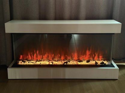PanoZen | Three-Sided Electric Fireplace Suite