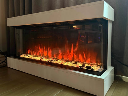 PanoZen | Three-Sided Electric Fireplace Suite