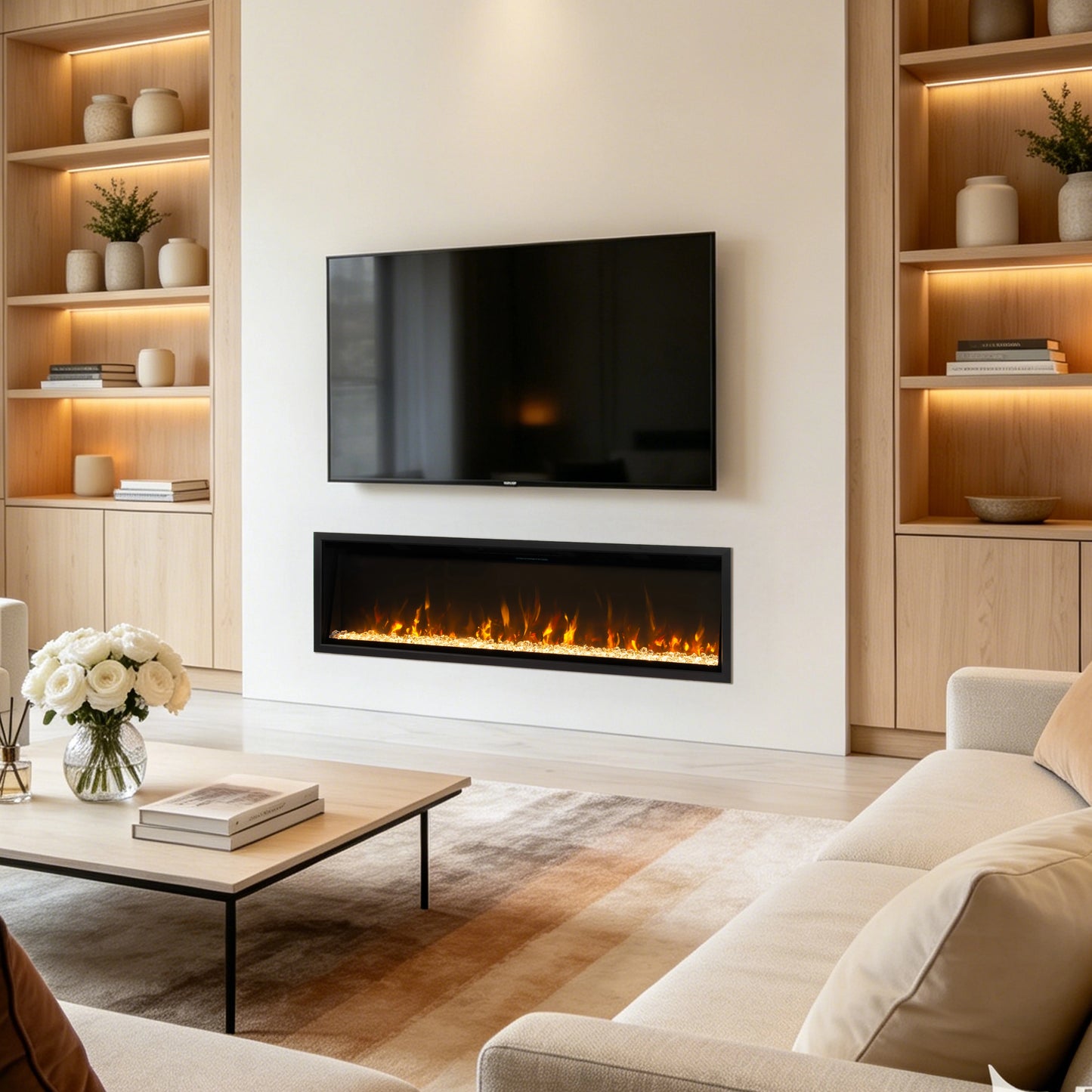 EdgeLine Series | Wall-mount / Recessed Electric Fireplace